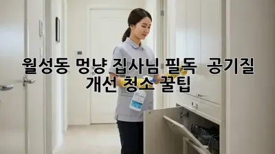 월성동 멍냥 집사님 필독! 🐾 공기질 개선 청소 꿀팁 🏡