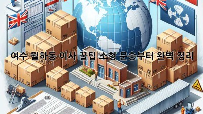 여수 월하동 이사 꿀팁🍯 소형 운송부터 완벽 정리!