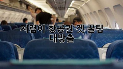 ✈️ 저렴이 항공권 겟! 꿀팁 대방출 ✨